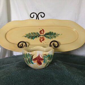 Southern Living at Home Gail Pittman SIENA 15" Tray w/ 1 Tidbit Bowl - 2 pc Set